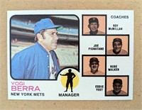 1973 Topps Yogi Berra HOFer Mets Manager