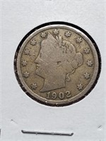 Partial Liberty 1902 V-Nickel