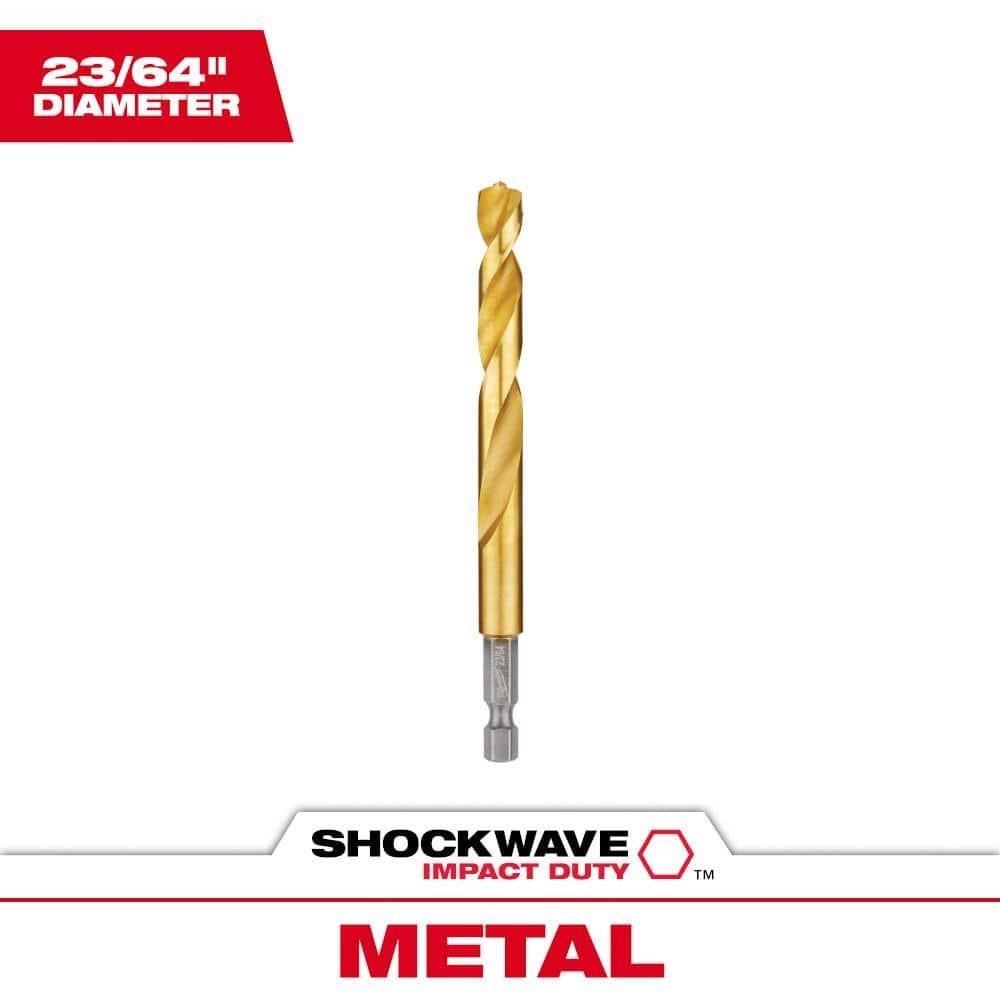 SHOCKWAVE 23/64 in. Titanium Twist Drill Bit