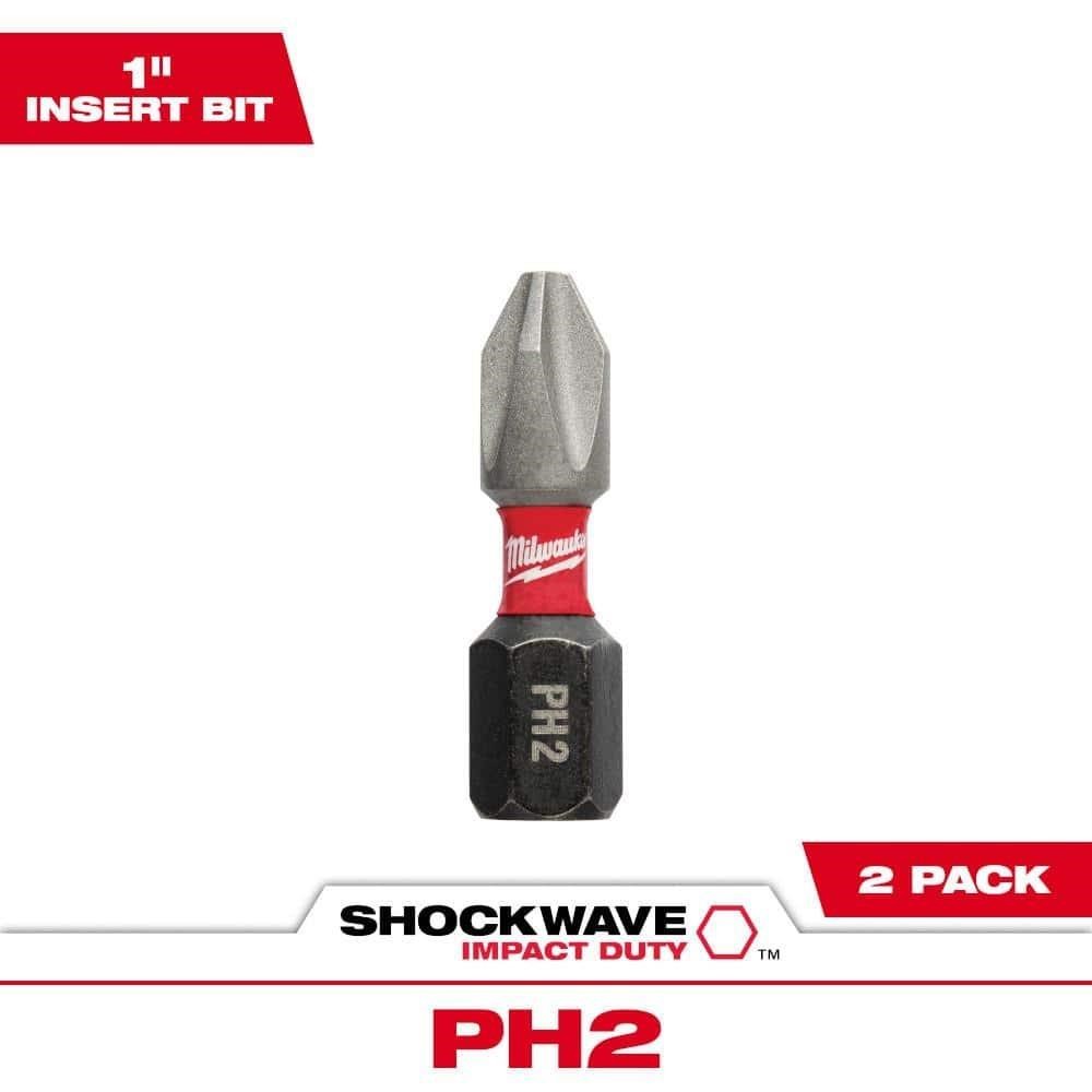 SHOCKWAVE Impact Duty Phillips #2 Bit (2-Pack)