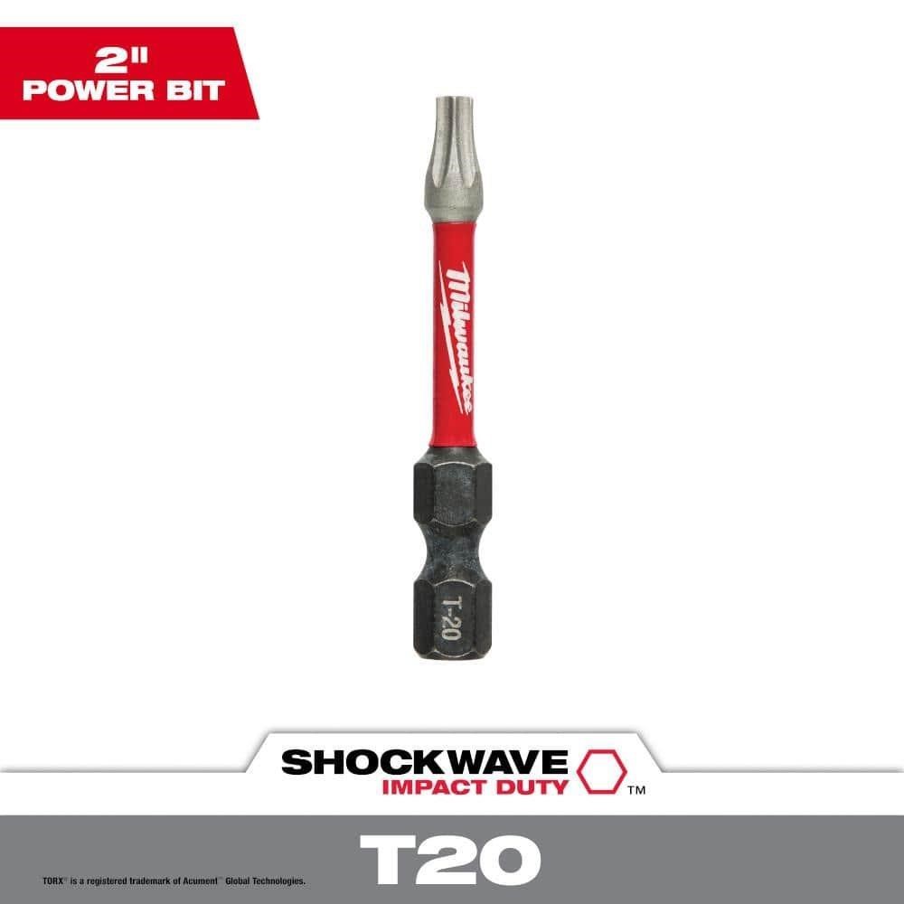 SHOCKWAVE 2in T20 Torx Screw Driver Bit