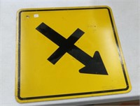 Steel Intersection Ahead Sign