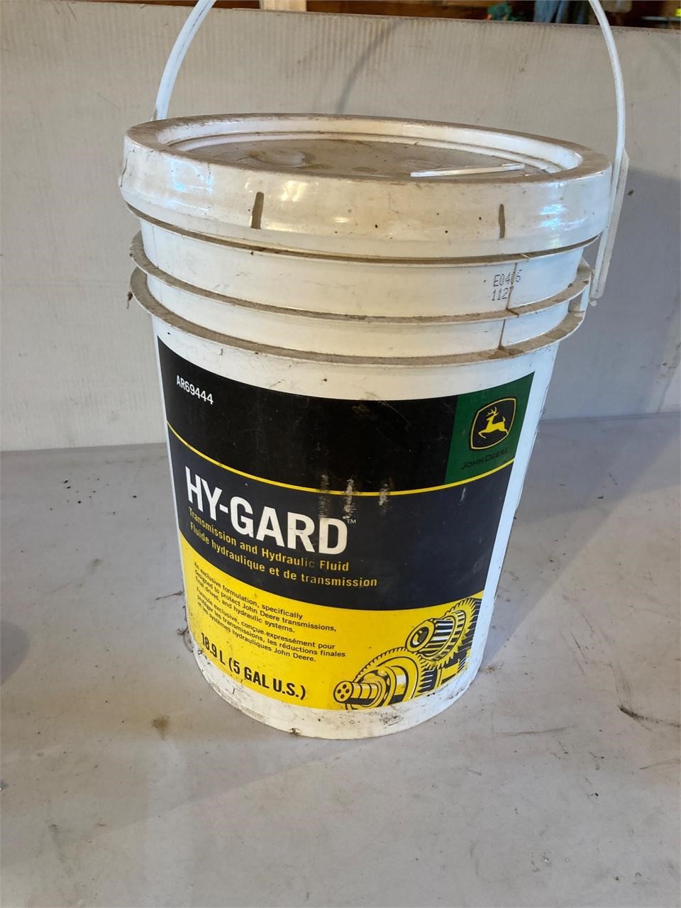 Hy-gard 5 US gallon unopened pail of oil