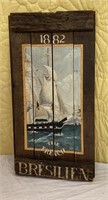 Bresilien Wood The French Ship Wall Hanging 1882