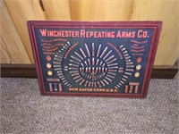 Winchester Metal Sign - New in Wrapper 12" X 17"
