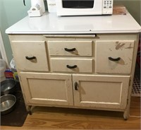 Vintage Kitchen Cabinet 36" X 25" X 33" Tall