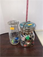 Vintage Buttons and Marbles
