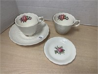 Copeland Spode's Jewel 2 Demitasse Cups, Tiny