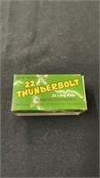 22 thunderbolt 22 long rifle 50 cartridges