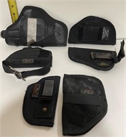 Gun Holsters - Black - Group of 6