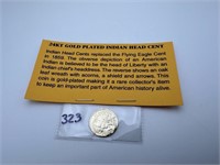 Golden Indian Head Cent