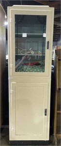 (H) Painted Kitchen Cabinet 19 1/4” x 13” x 63”