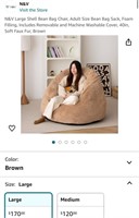 Bean Bag Chair (Open Box, New)