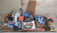 Contents of pallet that includes circular saw,