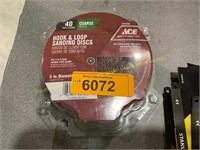ACE 40 Grit Hook & Loop Sanding Discs 50pk