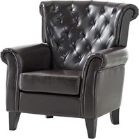 Christopher Knight Greggory Leather Club Chair