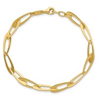 14 Kt- Polished Fancy Link Bracelet