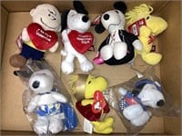 Peanuts small plush toys Snoopy Woodstock Charlie