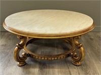 Round Marble Top Coffee Table