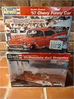 57 Chevy Funny Car & Rail Dragster Models