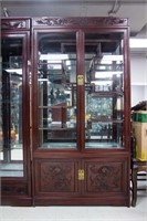 Chinese Four-Door Curio Cabinet with Lighting