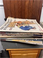 Large Stack of 1940's POST Magazine