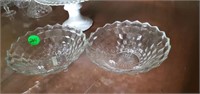 TWO FOSTORIA FOOTED BOWLS