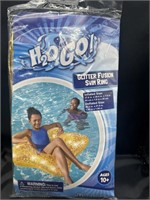 H2O Go Glitter Fusion Swim Ring GoldStar PoolFloat