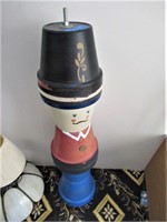 Flower Pot Standing hand painted soldier