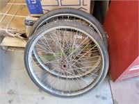 (2) 23" Bicycle Rims & Tires