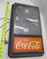 Coca Cola Clock & Light (Works)