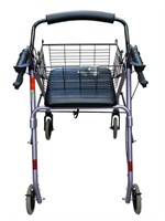 Lumex 4-Wheel Rollator in Purple