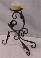 13" Tall Metal Decorative Candle Holder