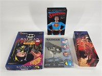 BATMAN COLORFORMS & PINS, SUPERMAN VHS, NON SPORTS