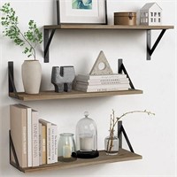 Forbena Wood Floating Shelves for Wall 24 inches