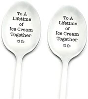 Cenrren to a Lifetime of Ice Cream Together Spoon