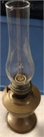 1900 Brass Super Aladdin Oil Lamp HW +Chimney
