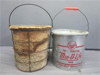 *(2) Vintage Minnow Buckets