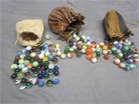 (3) Vintage Bags O Marbles