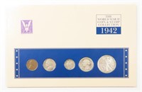 WWII 1942 COIN AND STAMP SET