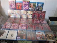 LARGE LOT ASSORTED DVDs AND BLUERAYs