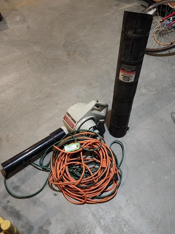 Craftsman Blower and Drop Cords
