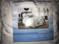 COASTAL LIFE $129 RETAIL KING BED SET
