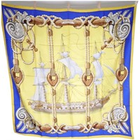 Hermes Tribord 100% Silk Scarf