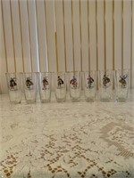 8 VINTAGE HIGHLANDER GLASSES (SEE WRITE UP)