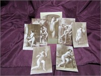 (7)Antique French nude post cards.