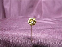 14k gold stick pin w/ stone.