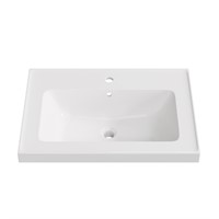 JPND 24 x 18 Inch Vanity Top Bathroom Sink, Single