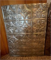 (2) 24" x 18" Pressed Tin Decorator Panels