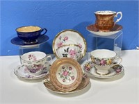 6 Vintage Teacups & Saucers - various makers